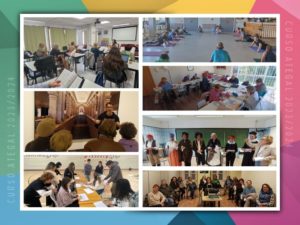 Collage curso 23/24 de las Aulas Senior de Galicia